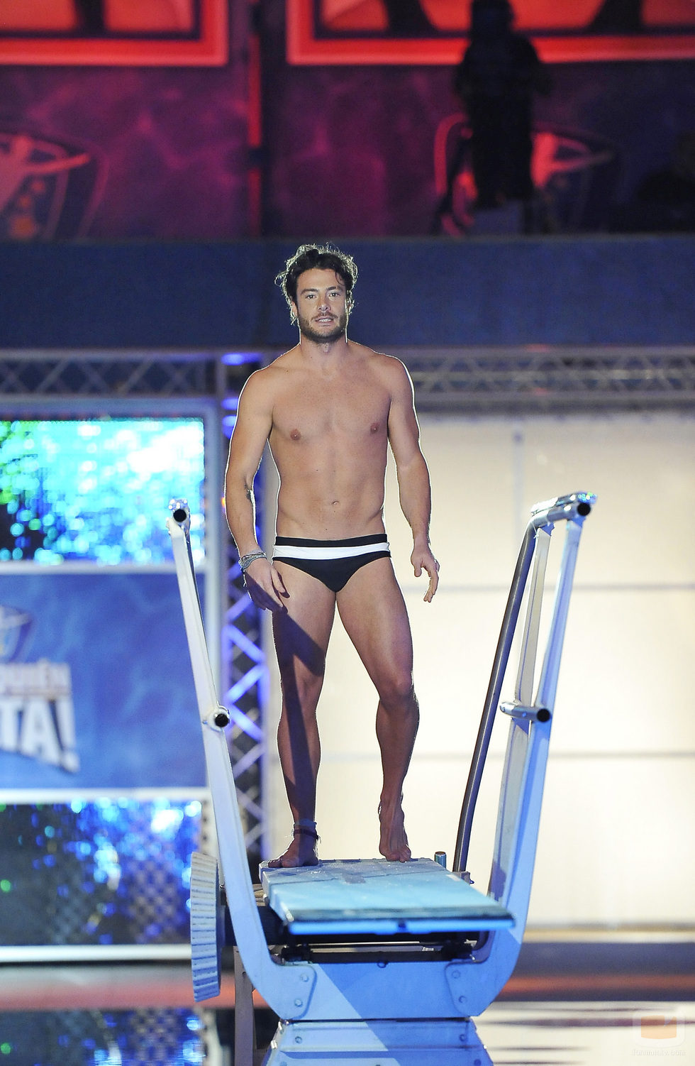 Alessandro Livi en el trampolín de '¡Mira quién salta!'