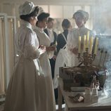 Enfermeras reunidas en el Gran Hotel 