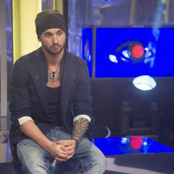 Danny en la sala de expulsión antes de su salida de 'Gran Hermano catorce'