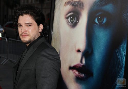 Kit Harington en la premiere de la tercera temporada de 'Juego de tronos'