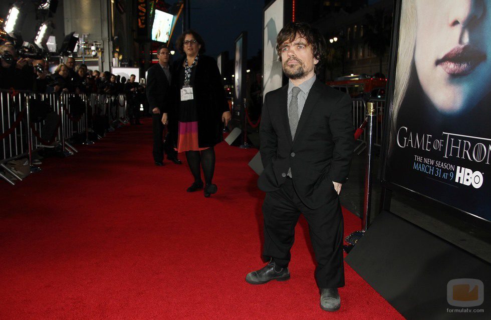 Peter Dinklage en la premiere de la tercera temporada de 'Juego de tronos'