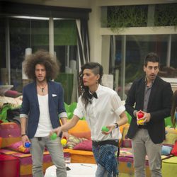 Kristian, Raky e Igor en la octava gala de 'Gran Hermano catorce'