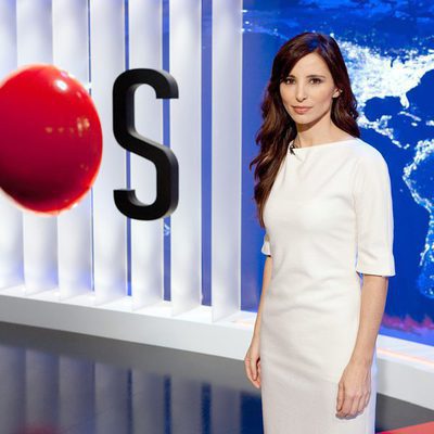 Olga Lambea, presentadora de 'Informe semanal'