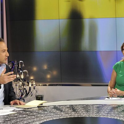 Iker Jiménez y Ana Rosa Quintana en el plató de 'Al otro lado'