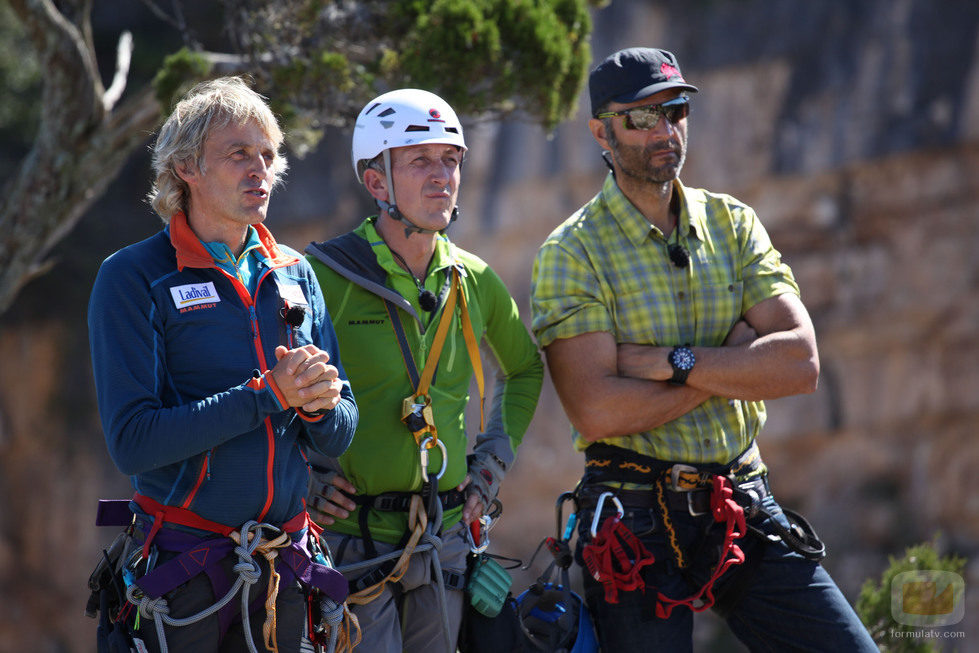 Kike Calleja y Rafa Lomana, entrenadores de los concursantes de 'Desafío en el abismo'