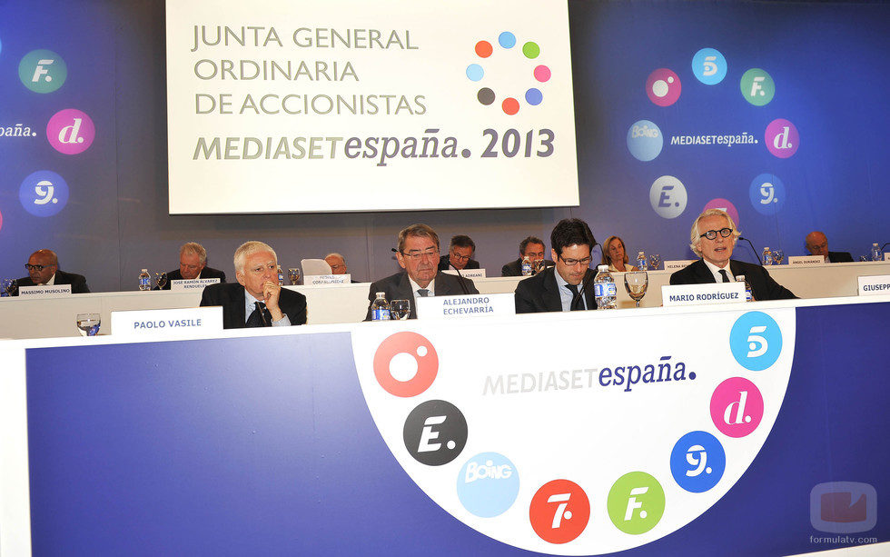 Principales directivos de Mediaset España, en la junta de accionistas 