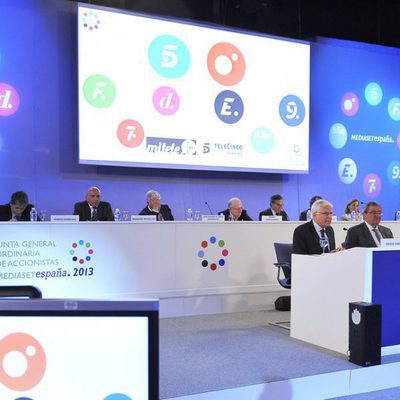 Presentación de los resultados de Mediaset España, en la junta de accionistas