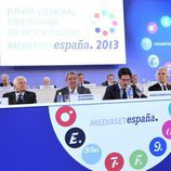 Directivos de Mediaset España presentan los resultados económicos del grupo