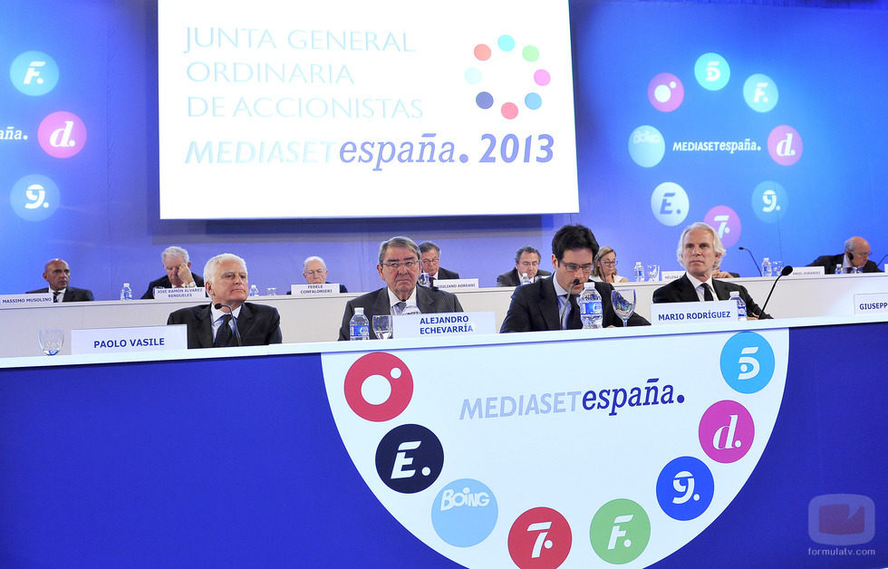Directivos de Mediaset España presentan los resultados económicos del grupo