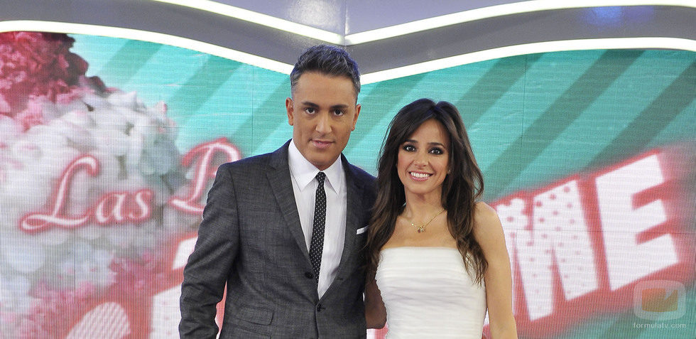 Kiko Hernández y Carmen Alcayde en el plató de 'Las bodas de Sálvame'