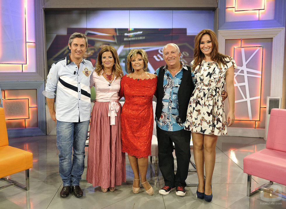 Juan Luis Alonso, Concha Galán, María Teresa Campos, Carlos Ferrando y Chayo Mohedano