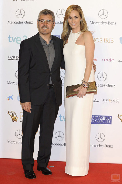 Marta Reyero y Miguel Ángel Oliver en los Premios Iris 2013
