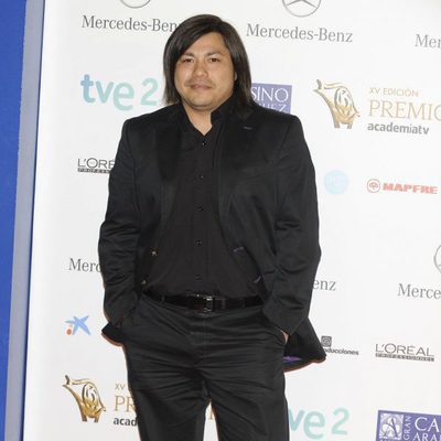 Óscar Reyes en la alfombra roja de los Premios Iris 2013