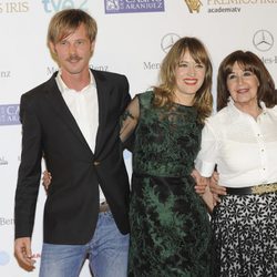 Eloy Azorín, Marta Larralde, Concha Velasco y Llorenç González en los Premios Iris 2013
