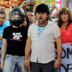 Tino y Javi reivindicando sus derechos