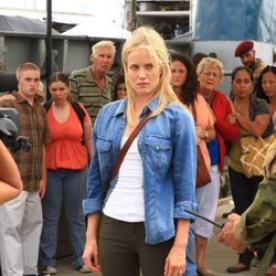 Christine Kendal, entrevistada por los medios