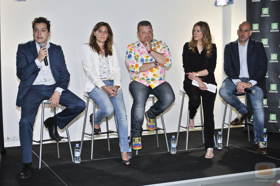 Mario López, Carmen Ferreiro, Alberto Chicote, María Recarte y Edi Walter