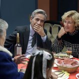 Antonio y Mercedes cenan en familia