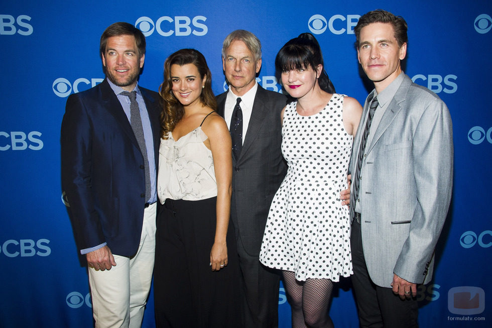 Parte del reparto de 'NCIS' en los Upfronts 2013 de CBS