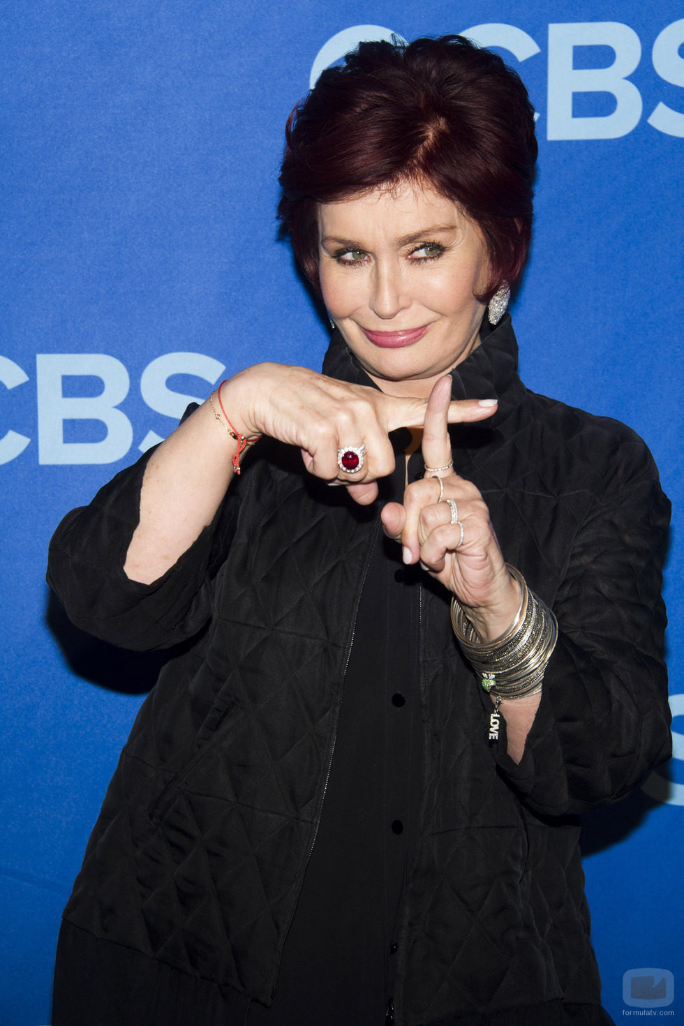 Sharon Osbourne en los Upfronts 2013 de CBS