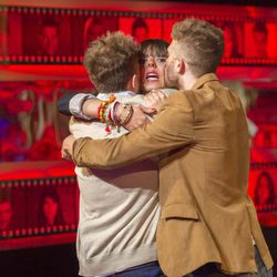 Los gemelos Montoya en la despedida de Yessica