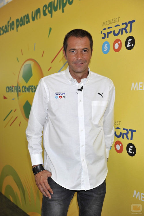 Manu Carreño, narrador de los partidos de España en la Copa FIFA Confederaciones de Brasil