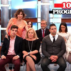 Sandra Barneda y el jurado popular del programa 1000 de 'De buena ley'