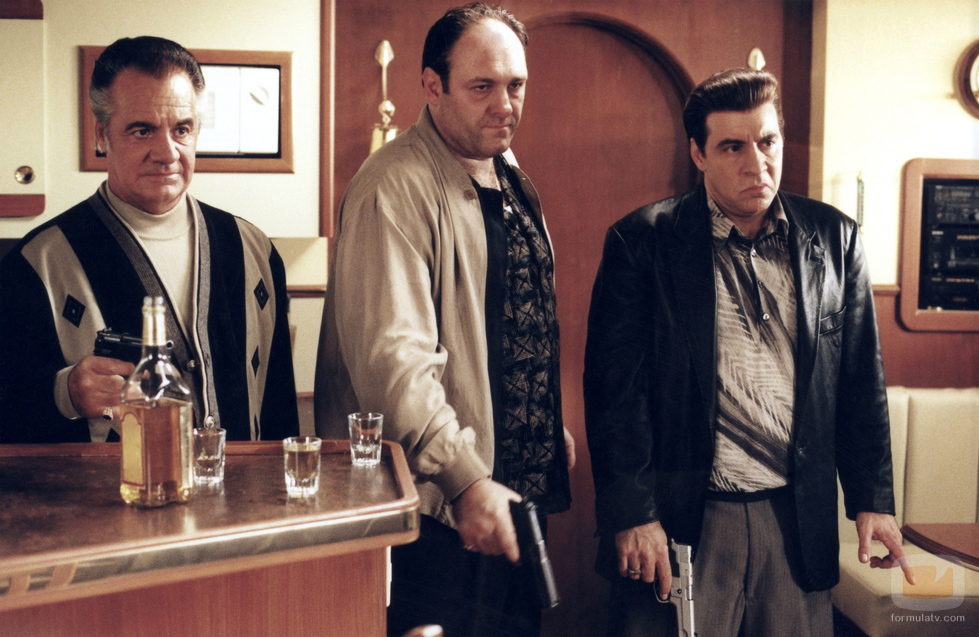 Tony Sirico, James Gandolfini y Steven Van Zandt en 'Los Soprano'