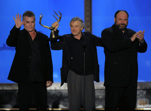 Ray Liotta, Robert De Niro y James Gandolfini en los Guys Choice Awards