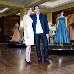 Manuela Velasco y Miguel Ángel Silvestre en la presentación de 'Galerías Velvet'