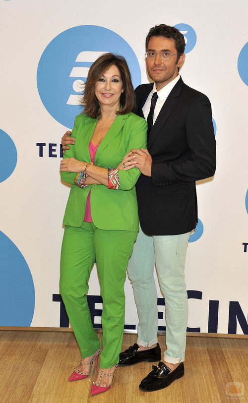 La presentadora Ana Rosa con Màxim Huerta