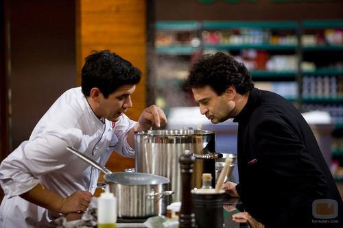 Juan Manuel y Pepe Rodríguez Rey en la final de 'MasterChef'