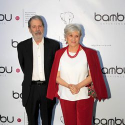 José Manuel Cervino y su mujer en el aniversario de Bambú Producciones