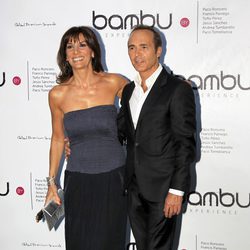 Pastora Vega y Juan Ribó en la fiesta de aniversario de Bambú Producciones