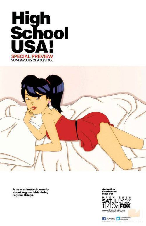 Cartel de la serie 'High School USA!' para la Comic-Con 2013