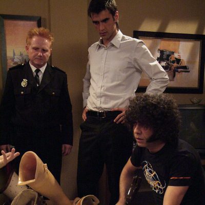 Aitor Luna, Enrique Martínez y Federico Celada en el capítulo "El método Yamasuki"