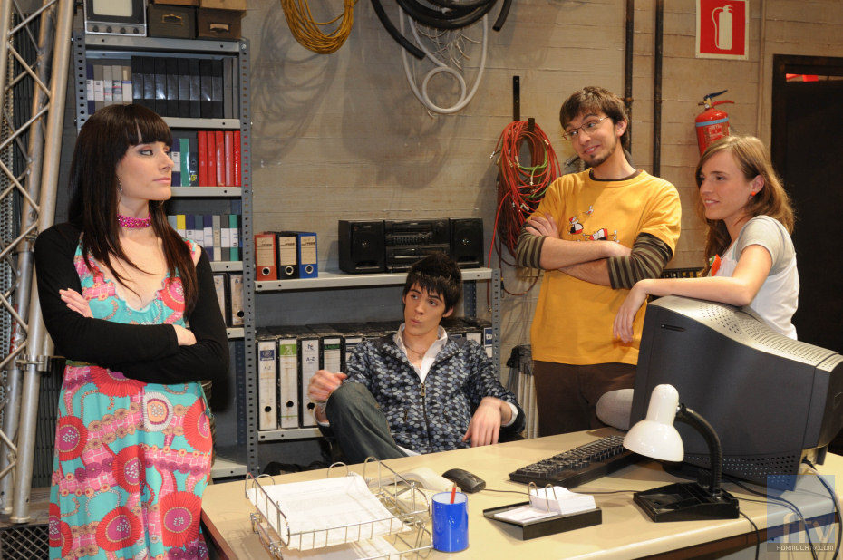 Pedro Moreno, Félix Pérez, Marta Ferrandis y Sara Espigul en 'En construcción'