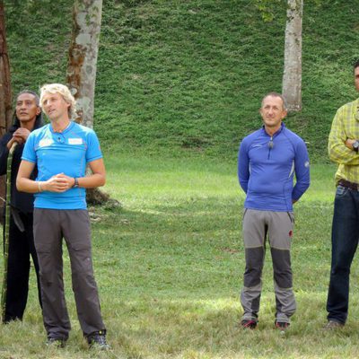 Jesús Calleja, Kike Calleja, Rafa Lomana y Juan Manuel Pérez, conductores de 'Desafío en el abismo'