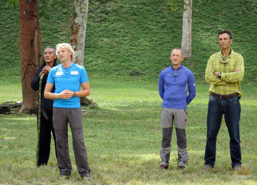 Jesús Calleja, Kike Calleja, Rafa Lomana y Juan Manuel Pérez, conductores de 'Desafío en el abismo'