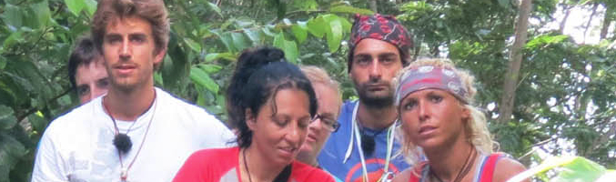 Los concursantes de 'Desafío en el abismo' en el tercer episodio del programa