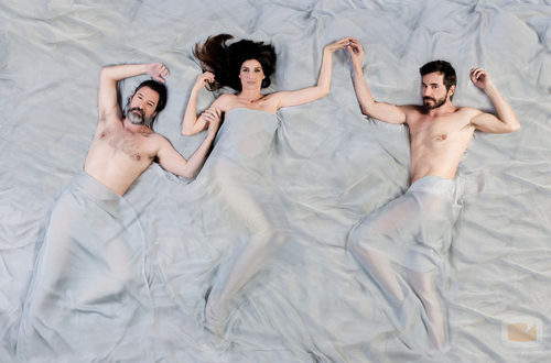 Ginés García, Elia Galera y Santi Millán en 'Frágiles'