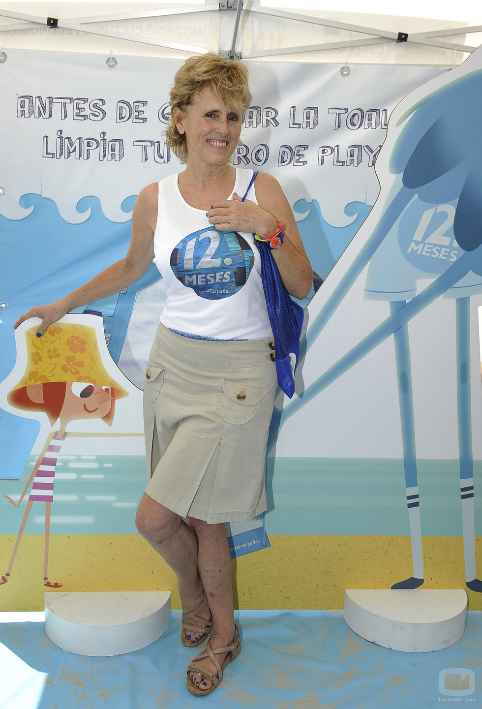 Mercedes Milá colabora con la campaña de las playas de "12 Meses"