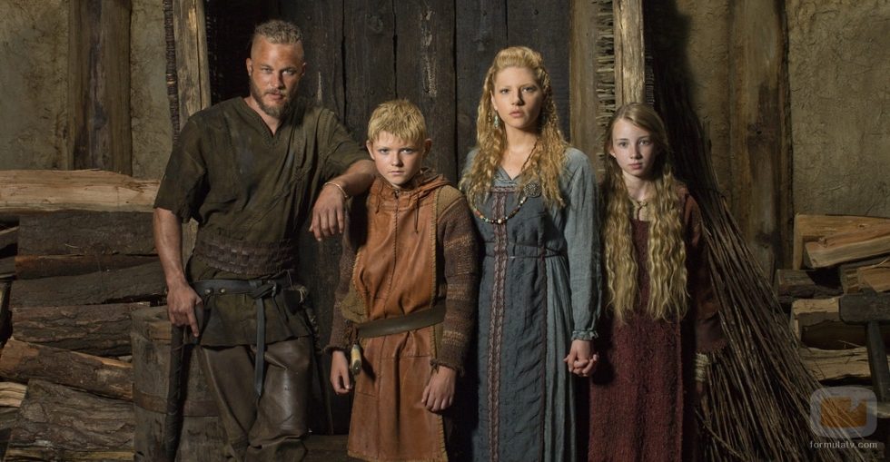 La familia Lodbrok de la serie 'Vikingos'