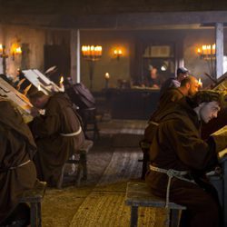 Monjes cristianos en 'Vikingos'