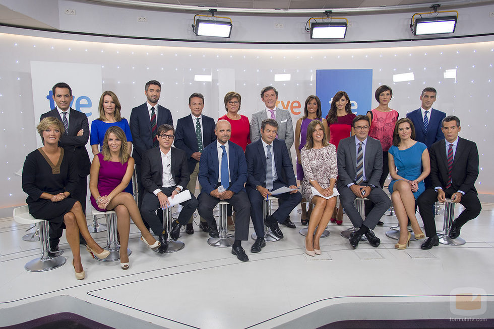 El nuevo equipo de los informativos de TVE