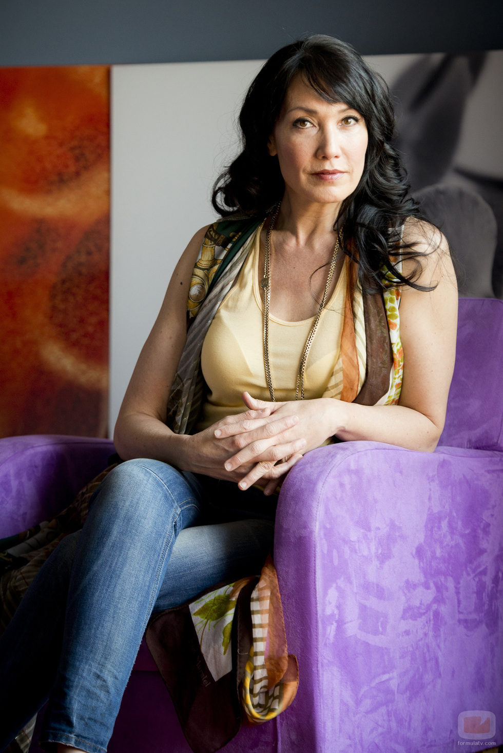 La presentadora Kay Rush