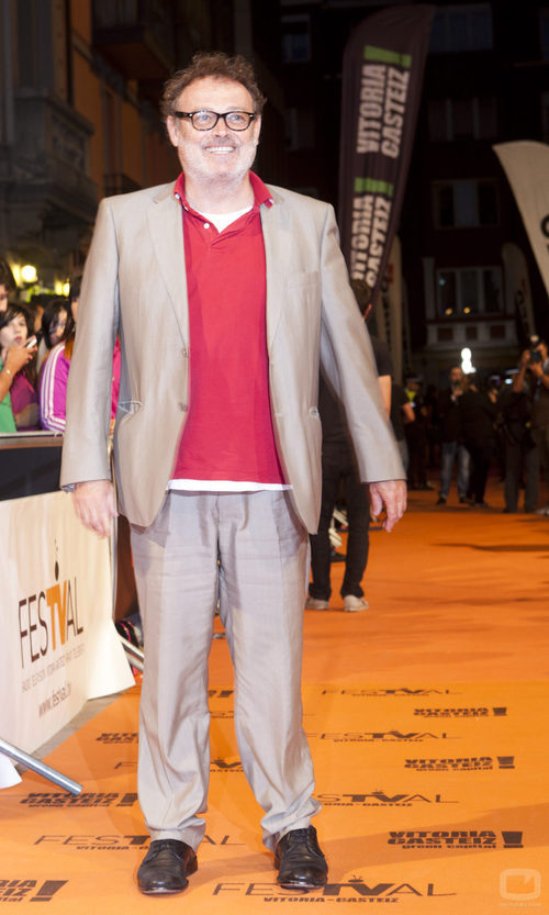 Pablo Carbonell en la alfombra naranja del FesTVal de Vitoria 2013