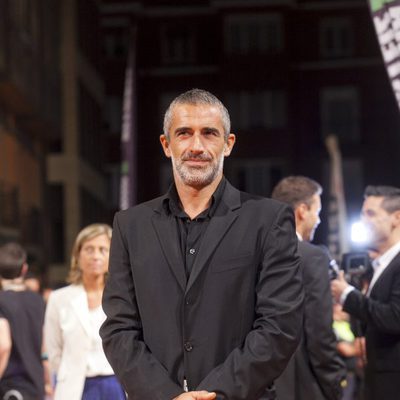 Jordi Díaz en la alfombra naranja del FesTVal de Vitoria
