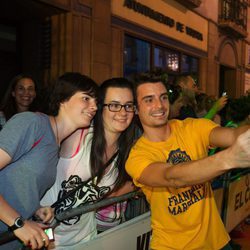 Gerard Martí en la alfombra naranja del FesTVal de Vitoria 2013