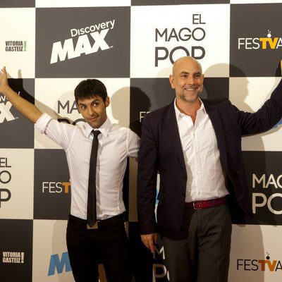 Antonio Díaz, 'El mago Pop', junto a Fernando Jerez
